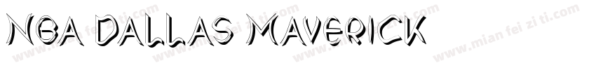 NBA Dallas Maverick字体转换